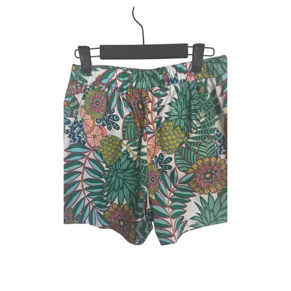 Boden Size 4 Floral Botanical Shorts  Elastic Waist Cotton Blend - Picture 11 of 14